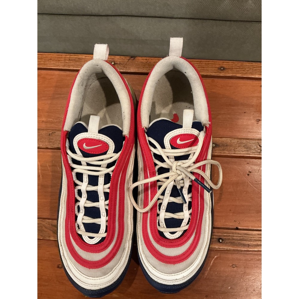 Nike Air Max 97 USA Red White Blue Mens Size 10 CW5584-100 Sneaker